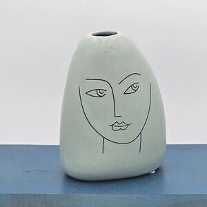 FEMALE FACE, Bud Vase